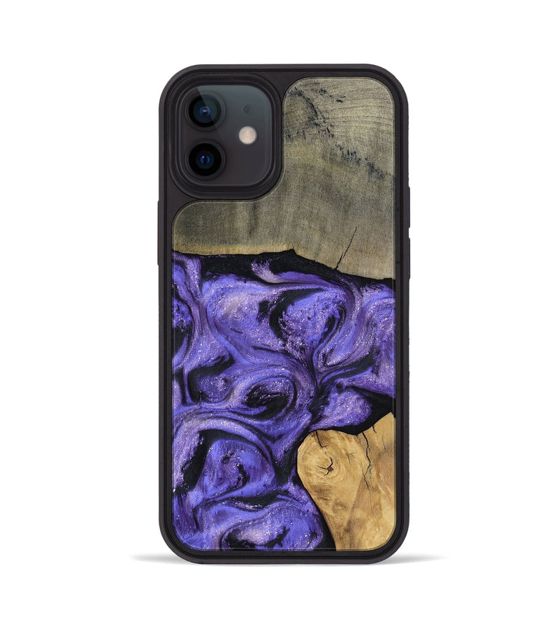 iPhone 12 Wood Phone Case - Cloyd (Purple, 795416)