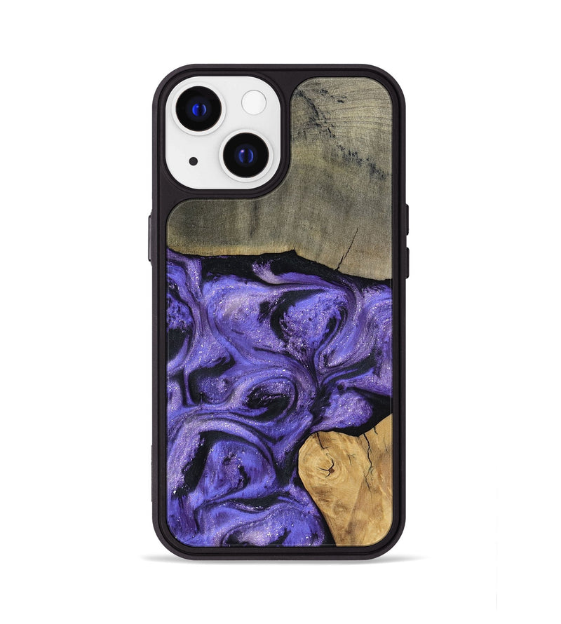 iPhone 13 Wood Phone Case - Cloyd (Purple, 795416)