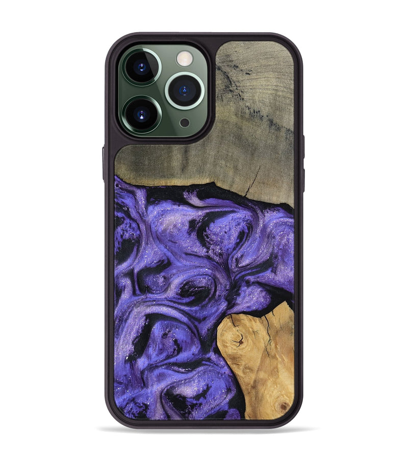 iPhone 13 Pro Max Wood Phone Case - Cloyd (Purple, 795416)