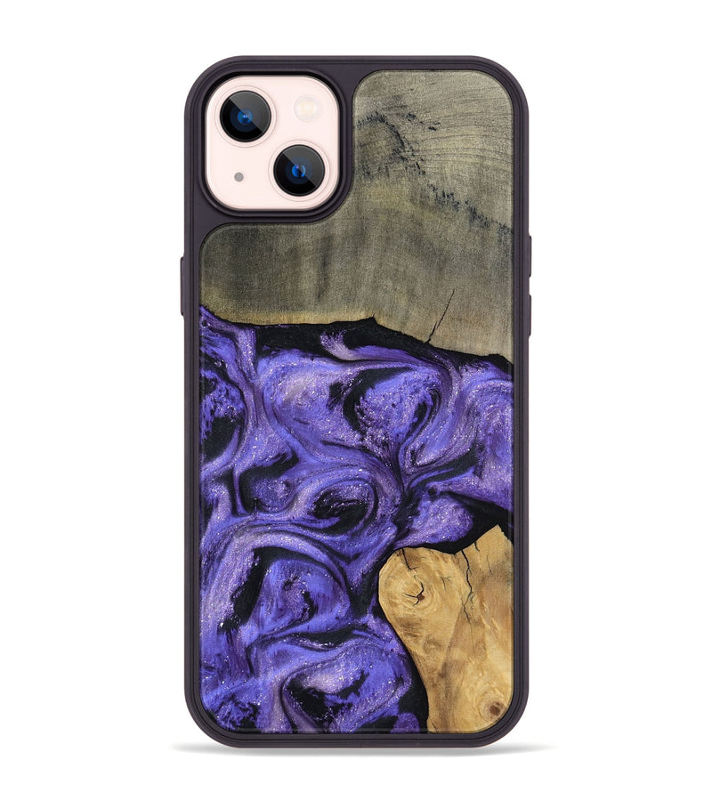 iPhone 14 Plus Wood Phone Case - Cloyd (Purple, 795416)