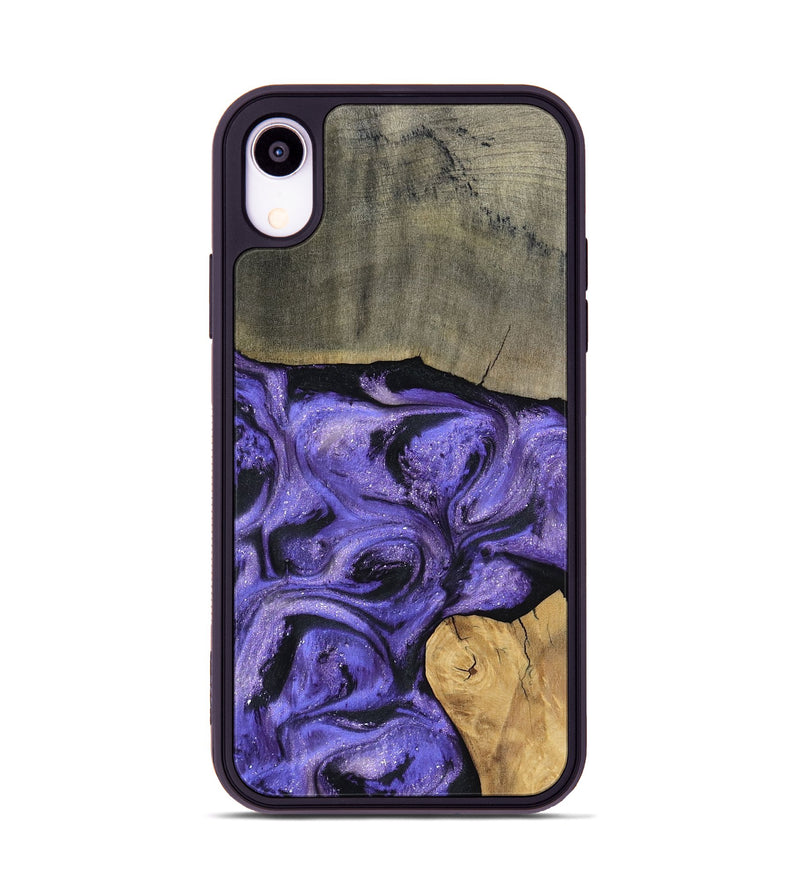 iPhone Xr Wood Phone Case - Cloyd (Purple, 795416)