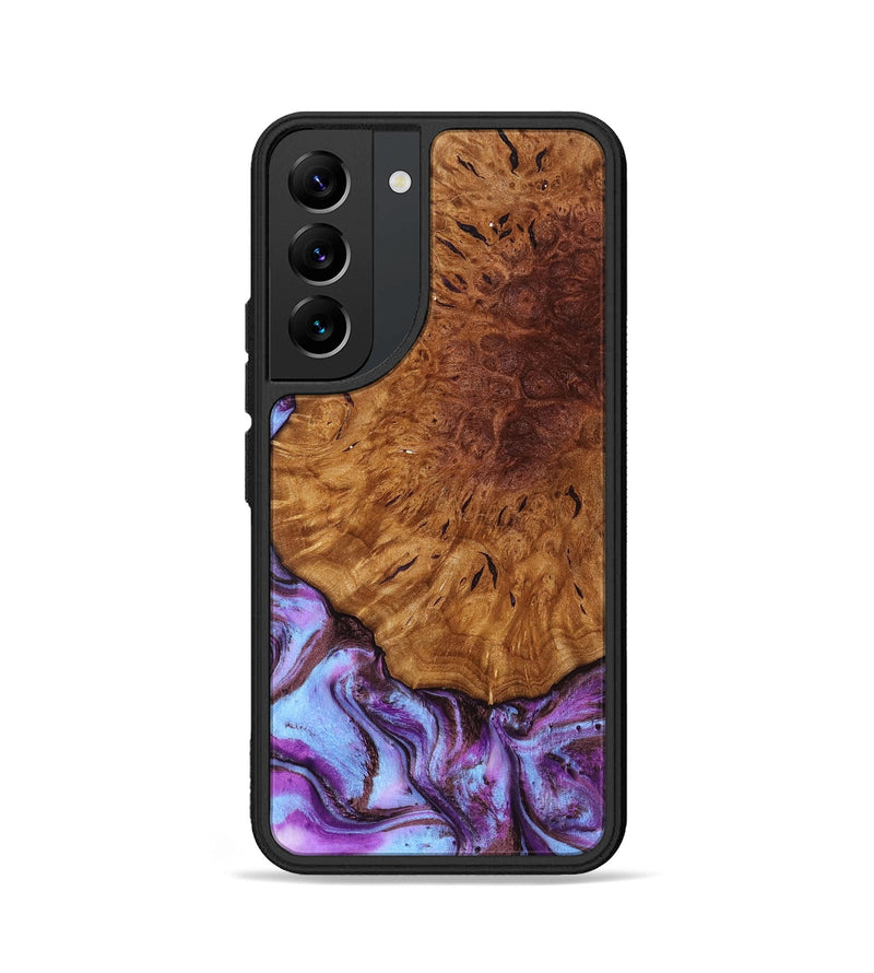 Galaxy S22 Wood Phone Case - Veda (Purple, 795420)