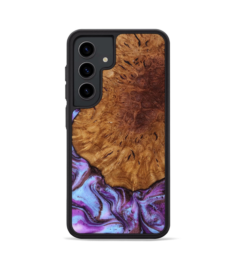 Galaxy S24 Wood Phone Case - Veda (Purple, 795420)