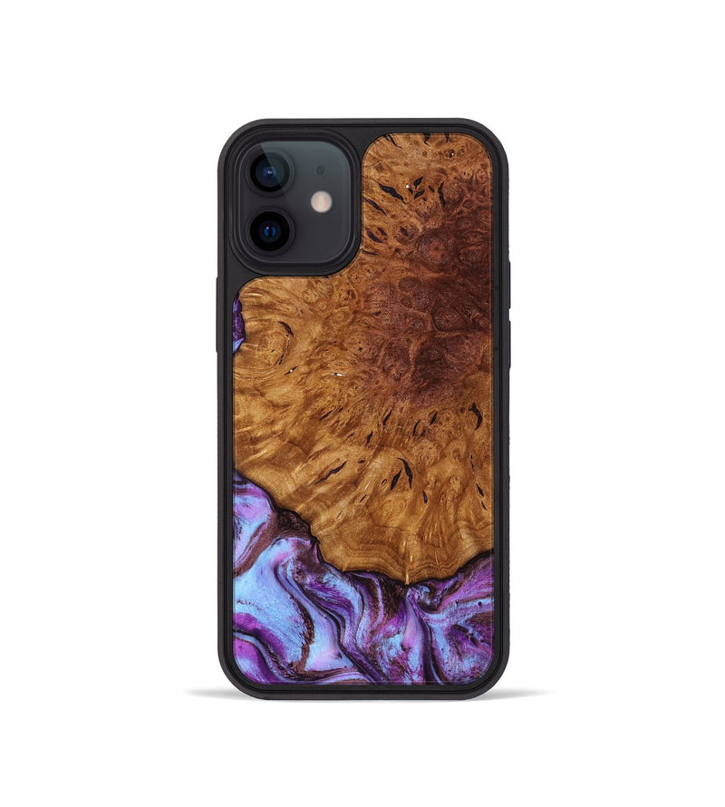 iPhone 12 mini Wood Phone Case - Veda (Purple, 795420)