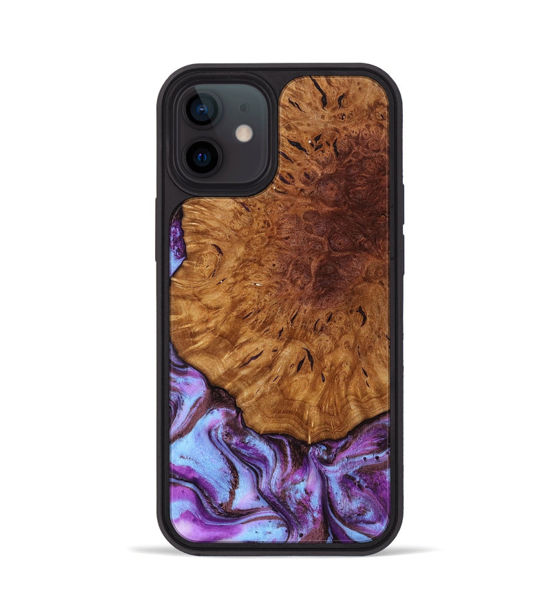 iPhone 12 Wood Phone Case - Veda (Purple, 795420)