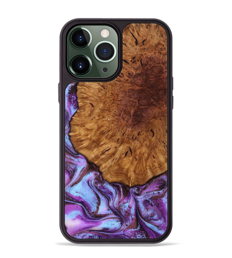 iPhone 13 Pro Max Wood Phone Case - Veda (Purple, 795420)