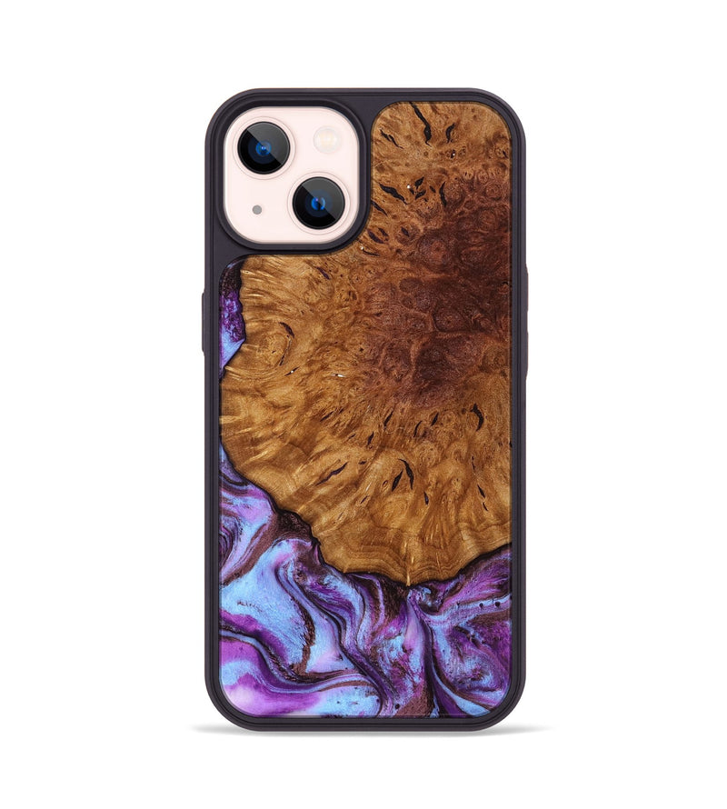 iPhone 14 Wood Phone Case - Veda (Purple, 795420)