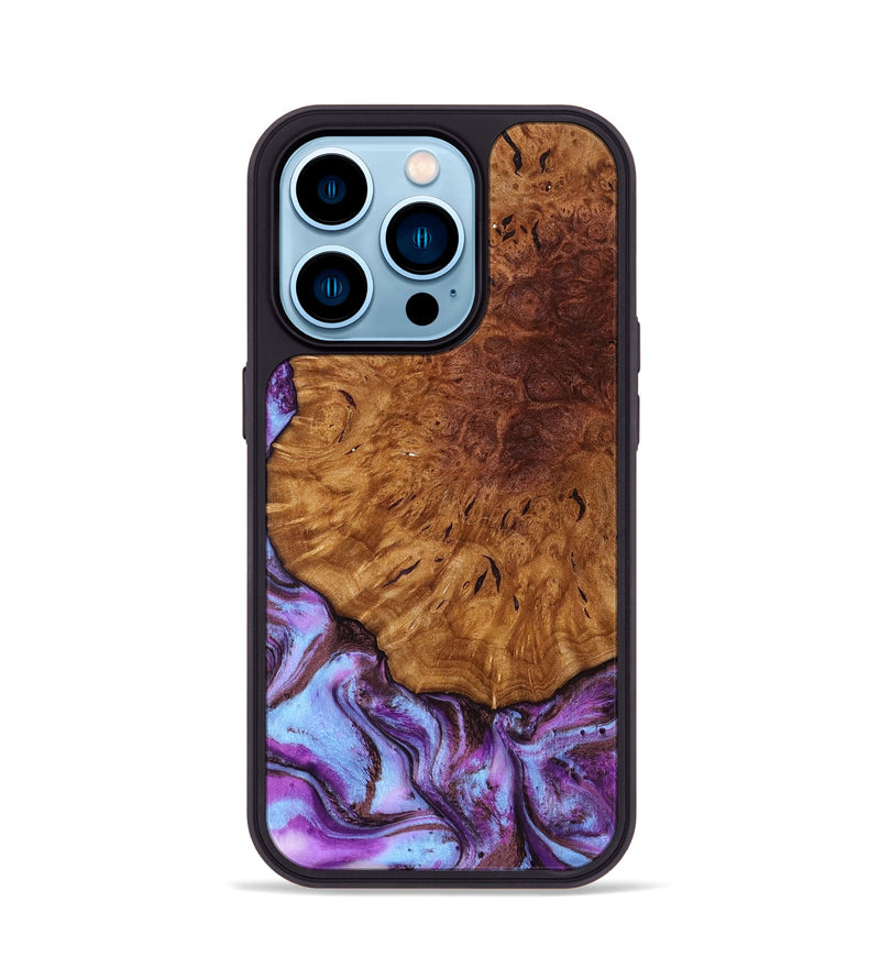 iPhone 14 Pro Wood Phone Case - Veda (Purple, 795420)