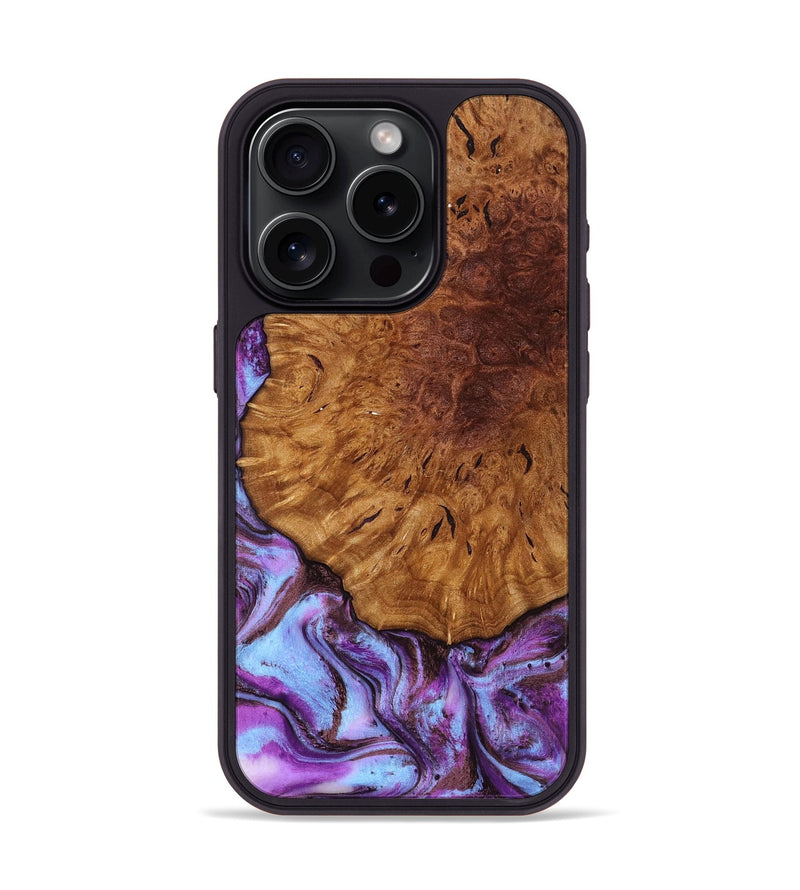 iPhone 15 Pro Wood Phone Case - Veda (Purple, 795420)