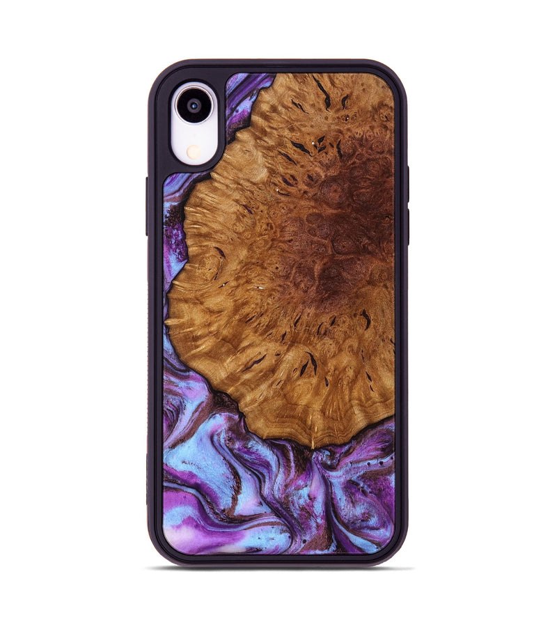 iPhone Xr Wood Phone Case - Veda (Purple, 795420)