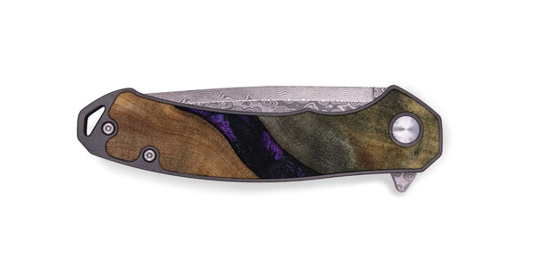 EDC Wood Pocket Knife - Zeke (Purple, 795422)