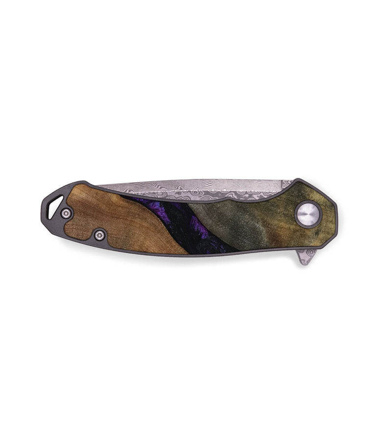 EDC Wood Pocket Knife - Zeke (Purple, 795422)