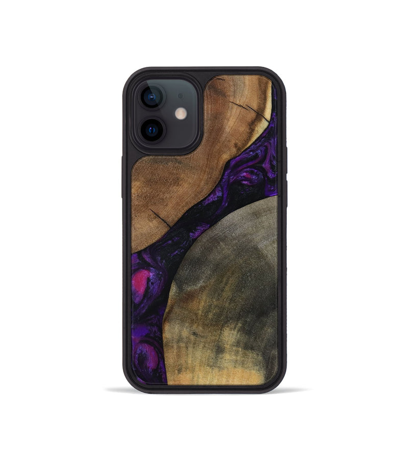 iPhone 12 mini Wood Phone Case - Zeke (Purple, 795422)