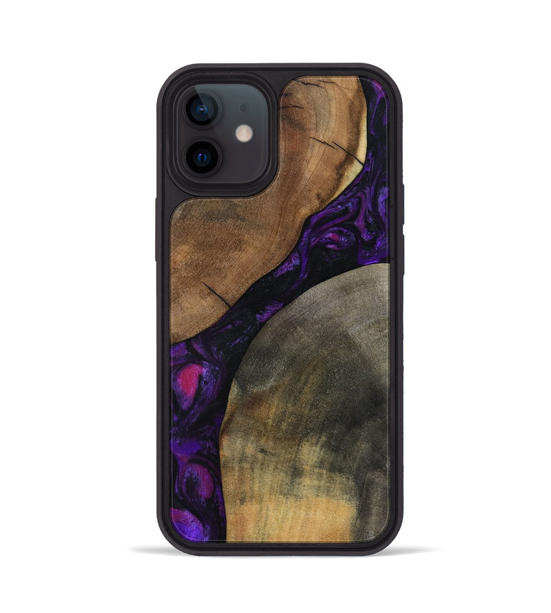iPhone 12 Wood Phone Case - Zeke (Purple, 795422)