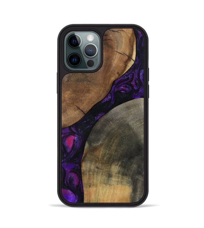 iPhone 12 Pro Wood Phone Case - Zeke (Purple, 795422)