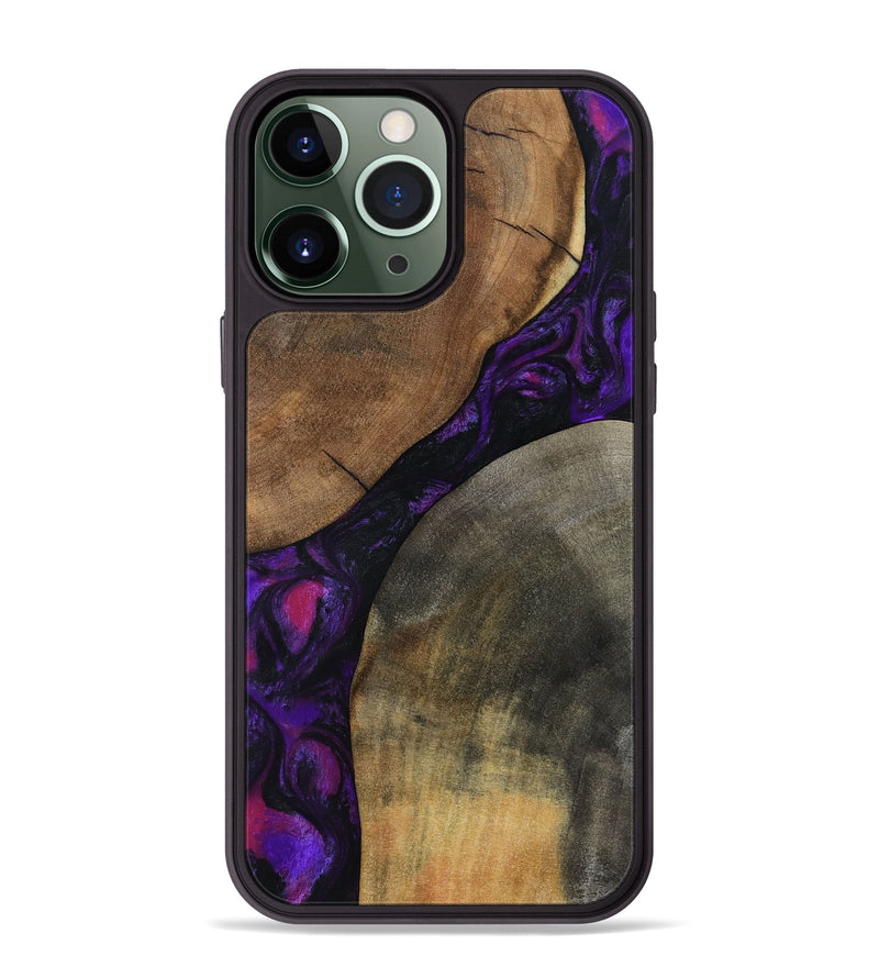 iPhone 13 Pro Max Wood Phone Case - Zeke (Purple, 795422)