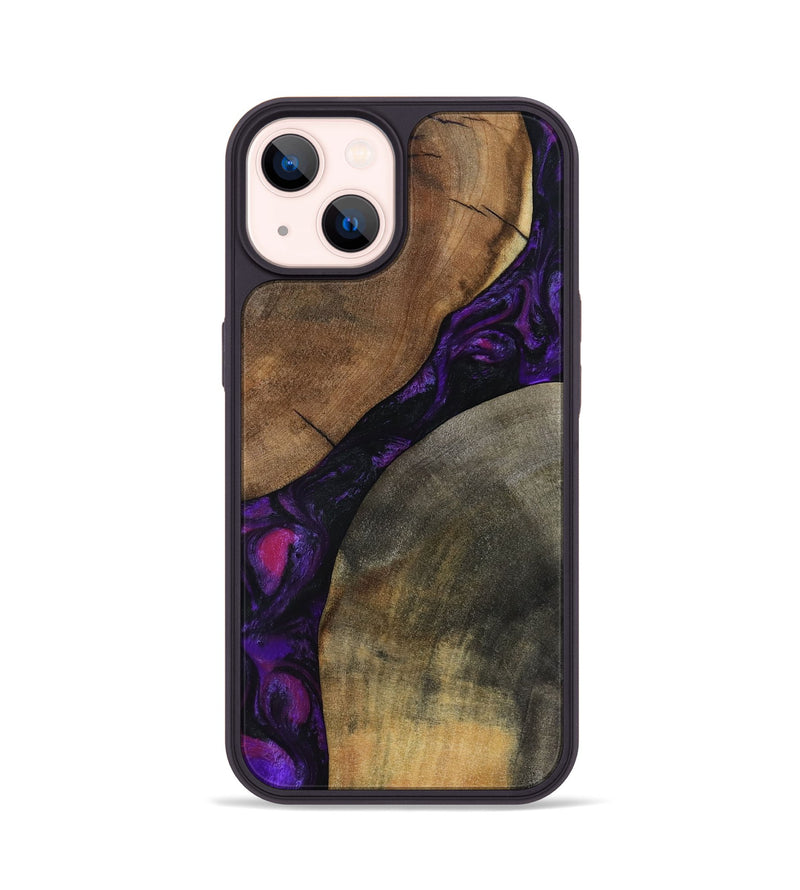 iPhone 14 Wood Phone Case - Zeke (Purple, 795422)