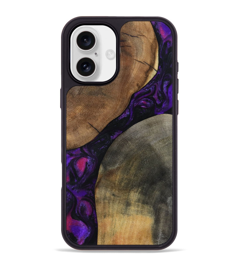 iPhone 16 Plus Wood Phone Case - Zeke (Purple, 795422)