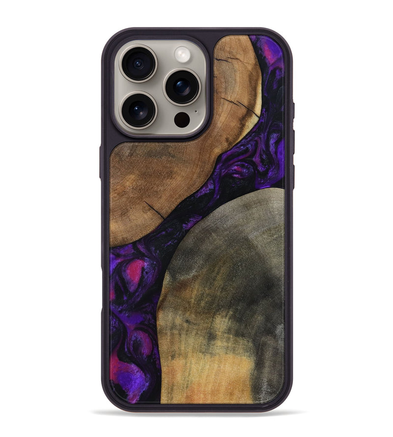 iPhone 16 Pro Max Wood Phone Case - Zeke (Purple, 795422)