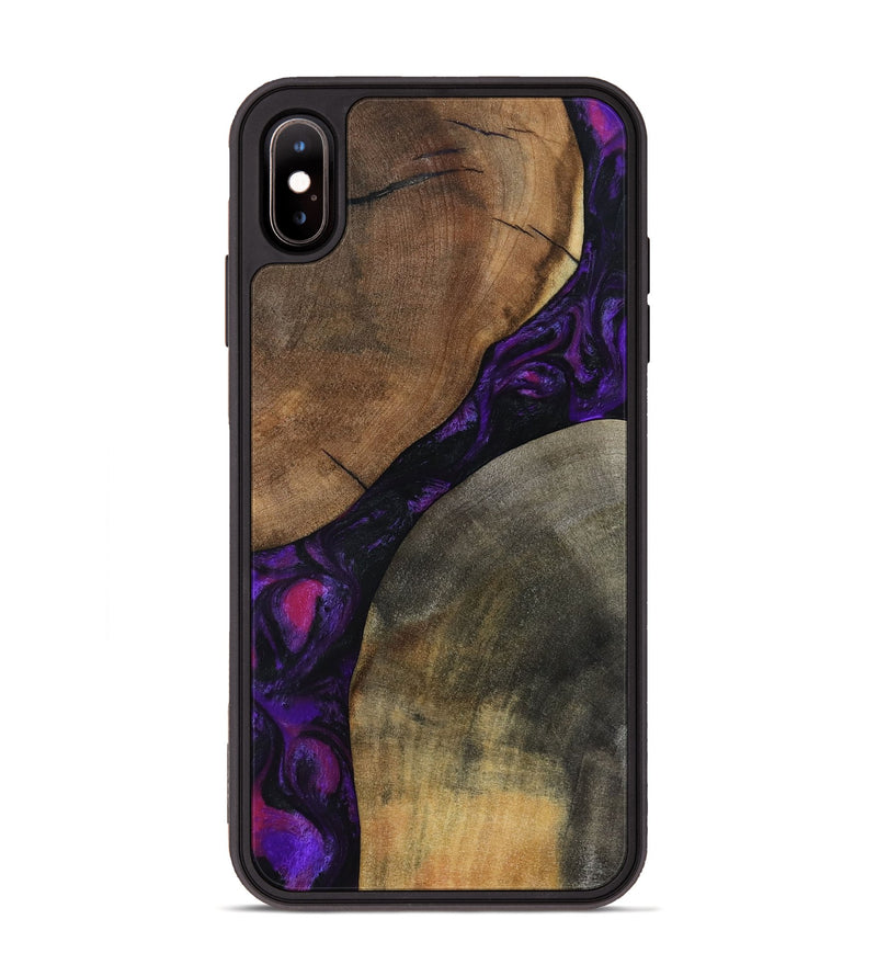 iPhone Xs Max Wood Phone Case - Zeke (Purple, 795422)