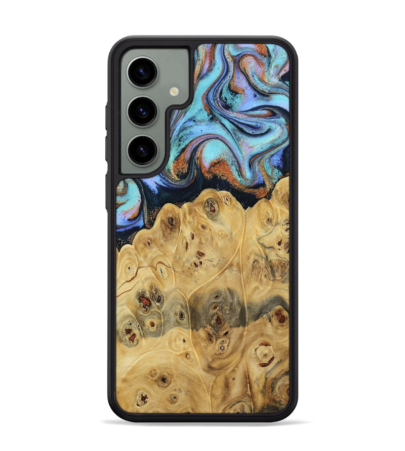 Galaxy S24 Plus Wood Phone Case - Tawnya (Teal & Gold, 795441)