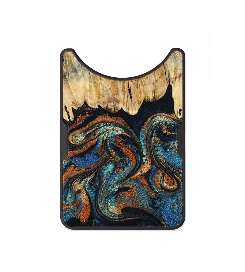Alloy Wood Wallet - Abdiel (Teal & Gold, 795447)