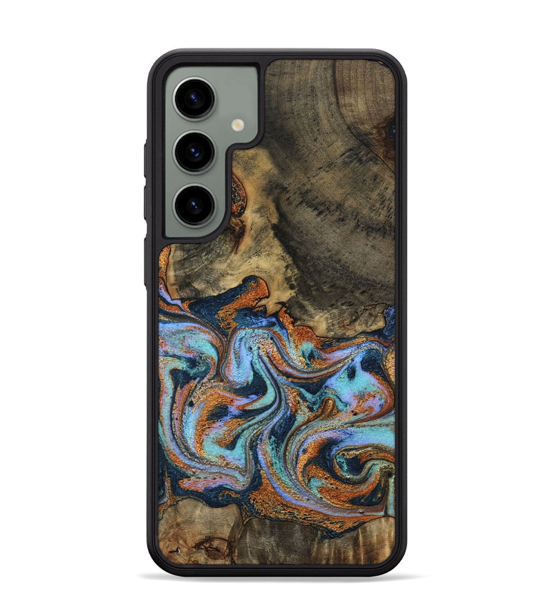 Galaxy S24 Plus Wood Phone Case - Lauri (Teal & Gold, 795451)