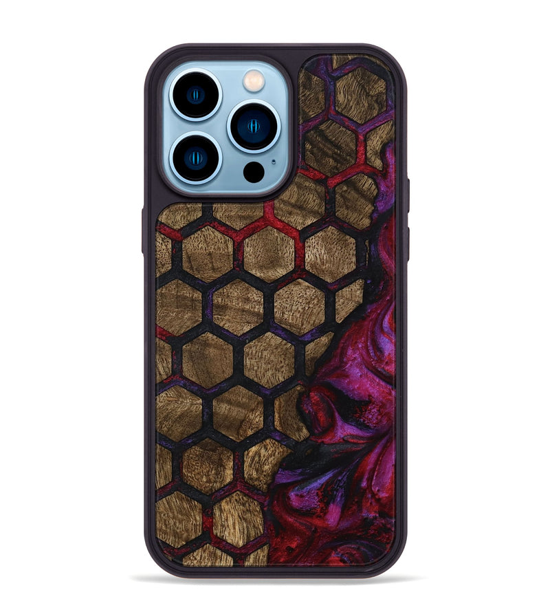 iPhone 14 Pro Max Wood Phone Case - Kati (Pattern, 795483)