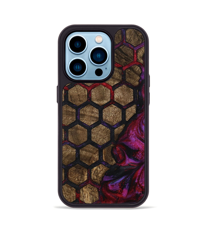 iPhone 14 Pro Wood Phone Case - Kati (Pattern, 795483)