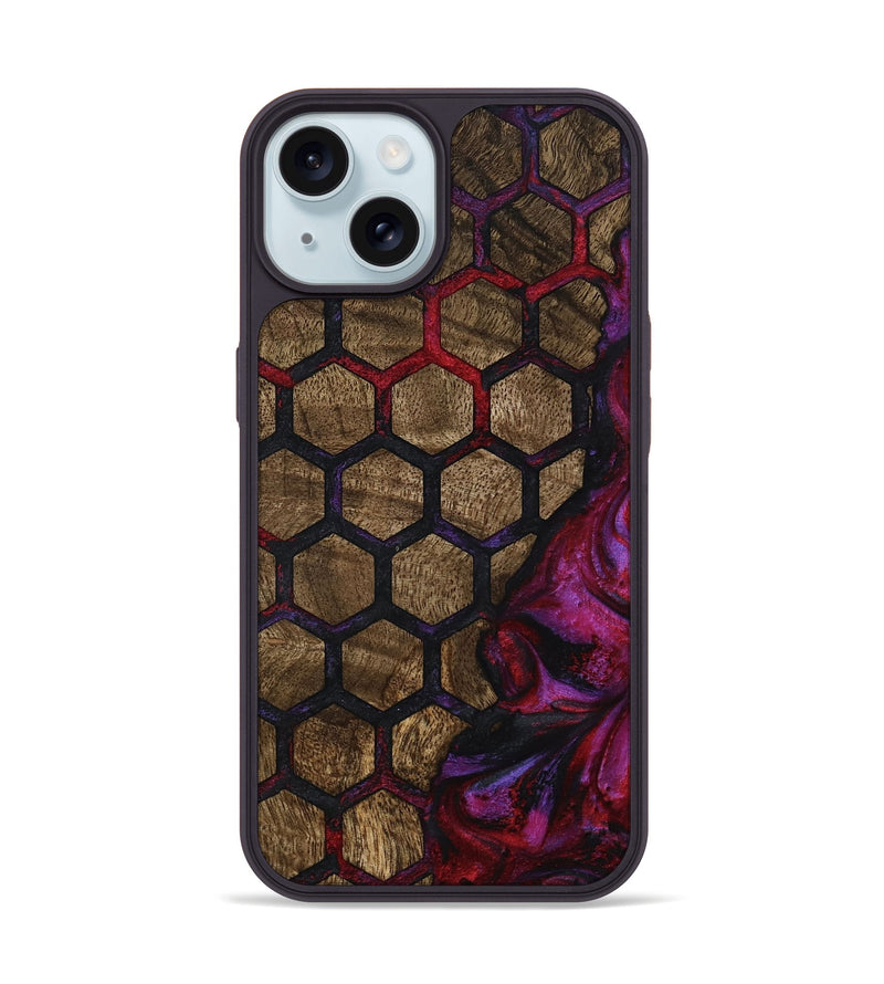 iPhone 15 Wood Phone Case - Kati (Pattern, 795483)