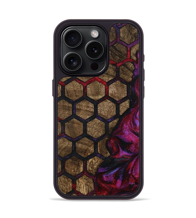 iPhone 15 Pro Wood Phone Case - Kati (Pattern, 795483)
