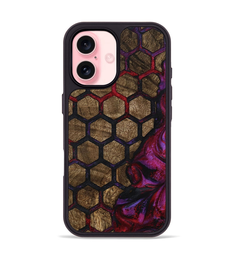 iPhone 16 Wood Phone Case - Kati (Pattern, 795483)