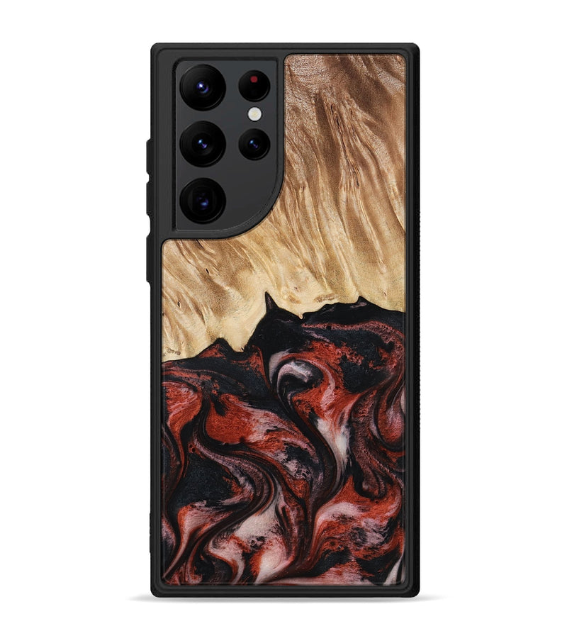 Galaxy S22 Ultra Wood Phone Case - Andres (Red, 795507)
