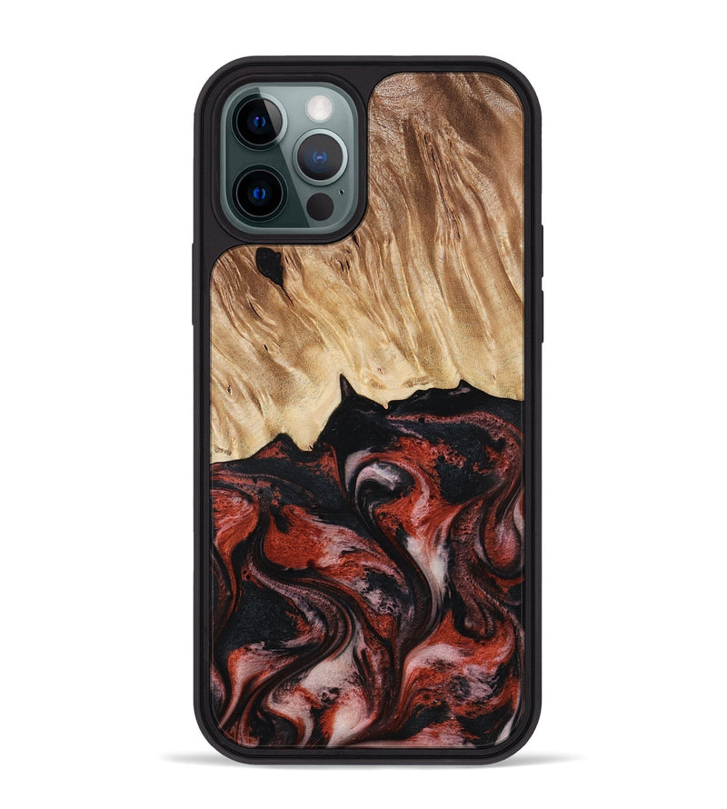 iPhone 12 Pro Max Wood Phone Case - Andres (Red, 795507)