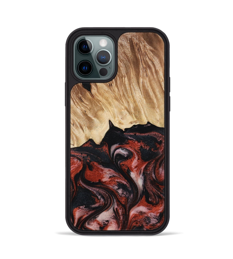 iPhone 12 Pro Wood Phone Case - Andres (Red, 795507)