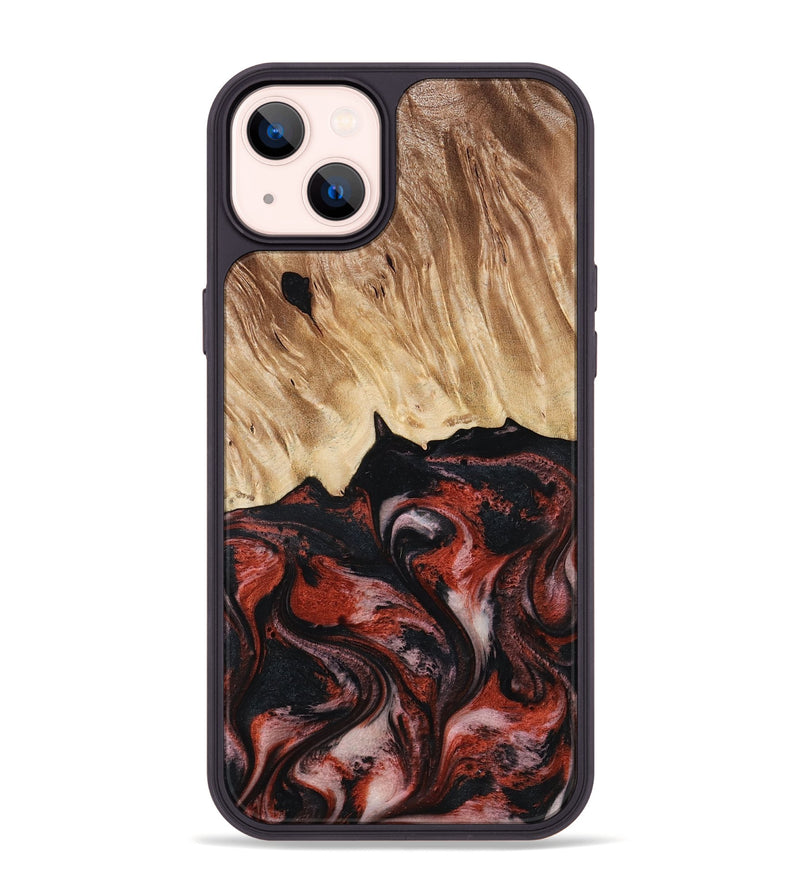 iPhone 14 Plus Wood Phone Case - Andres (Red, 795507)