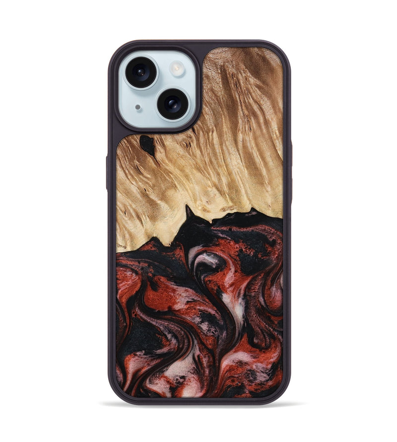 iPhone 15 Wood Phone Case - Andres (Red, 795507)