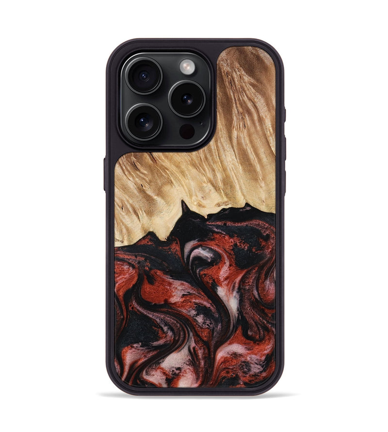 iPhone 15 Pro Wood Phone Case - Andres (Red, 795507)