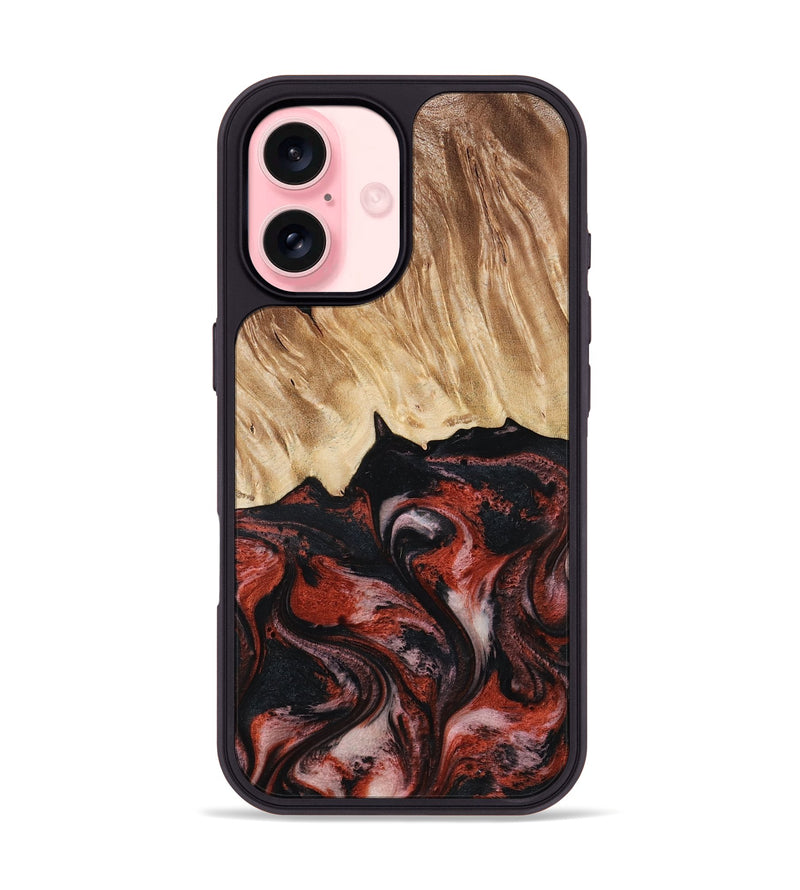 iPhone 16 Wood Phone Case - Andres (Red, 795507)