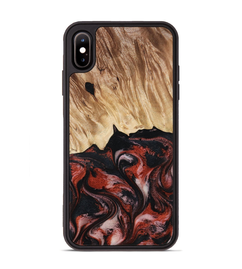 iPhone Xs Max Wood Phone Case - Andres (Red, 795507)