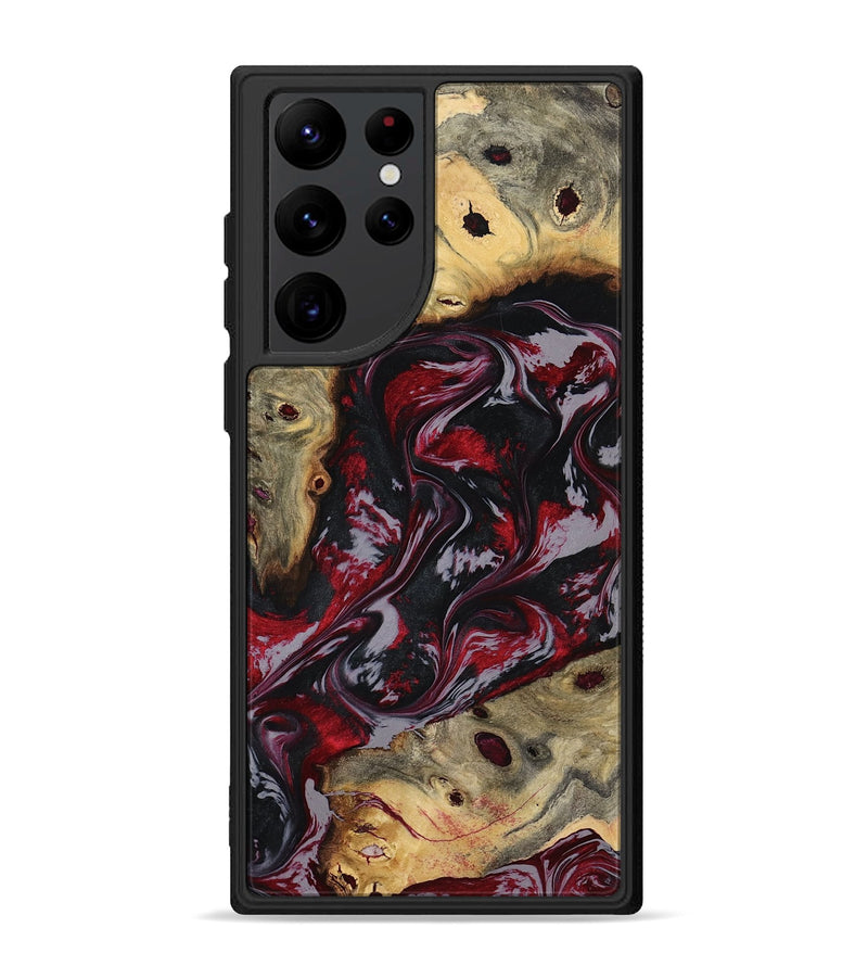 Galaxy S22 Ultra Wood Phone Case - Abbey (Red, 795511)