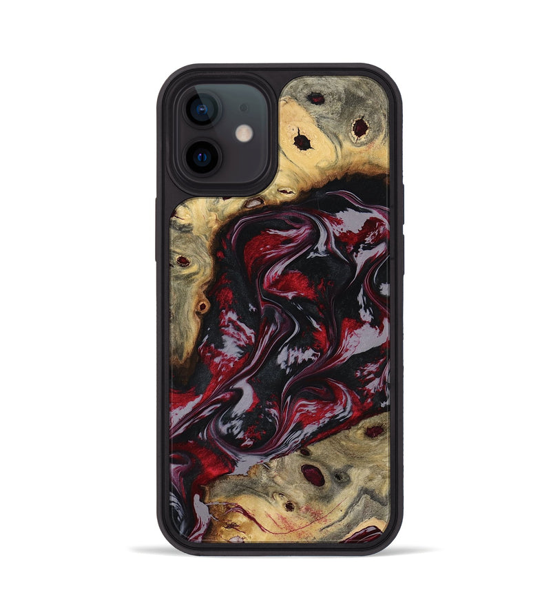 iPhone 12 Wood Phone Case - Abbey (Red, 795511)