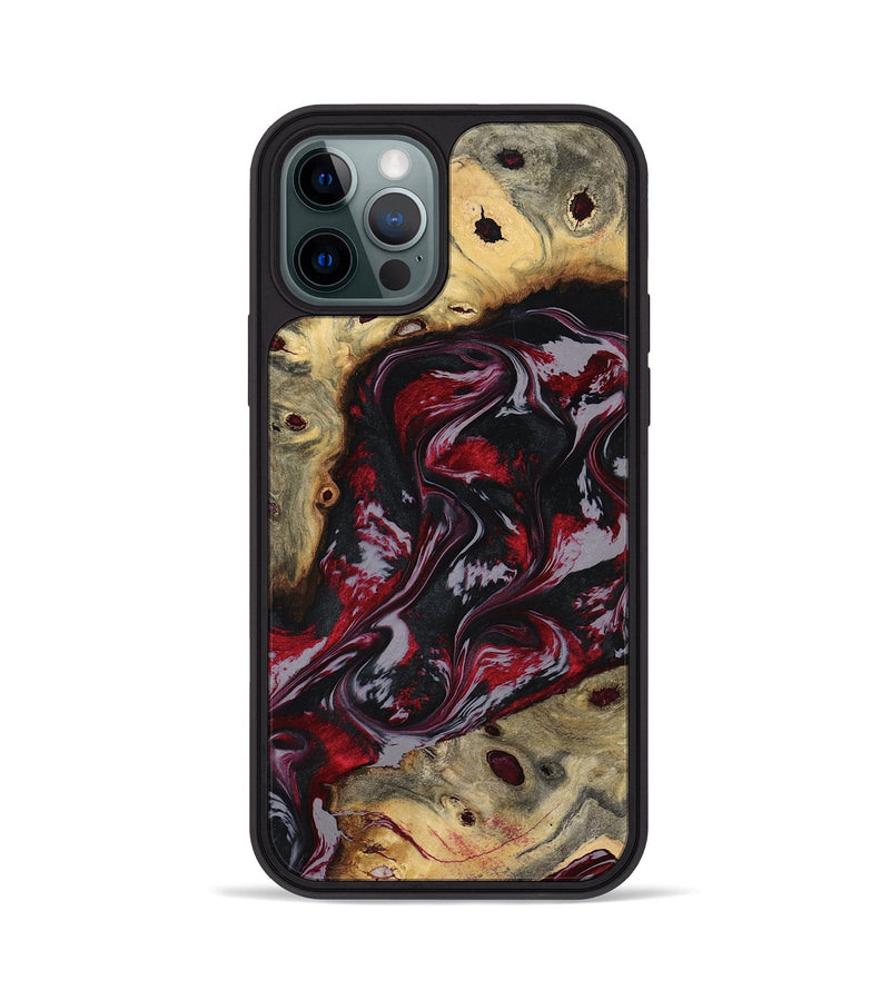 iPhone 12 Pro Wood Phone Case - Abbey (Red, 795511)