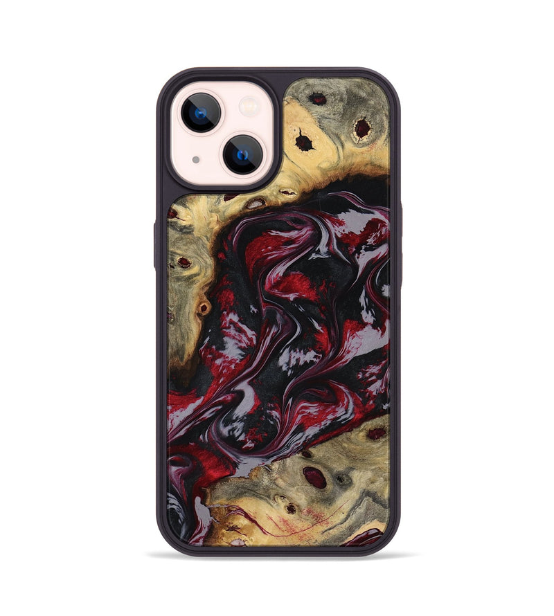 iPhone 14 Wood Phone Case - Abbey (Red, 795511)