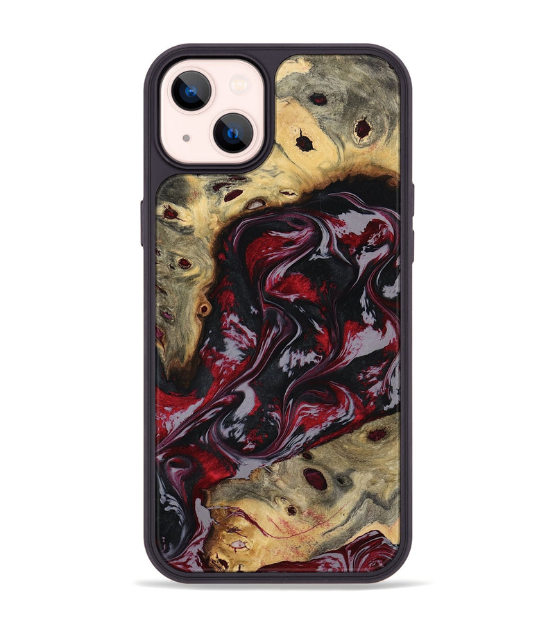 iPhone 14 Plus Wood Phone Case - Abbey (Red, 795511)