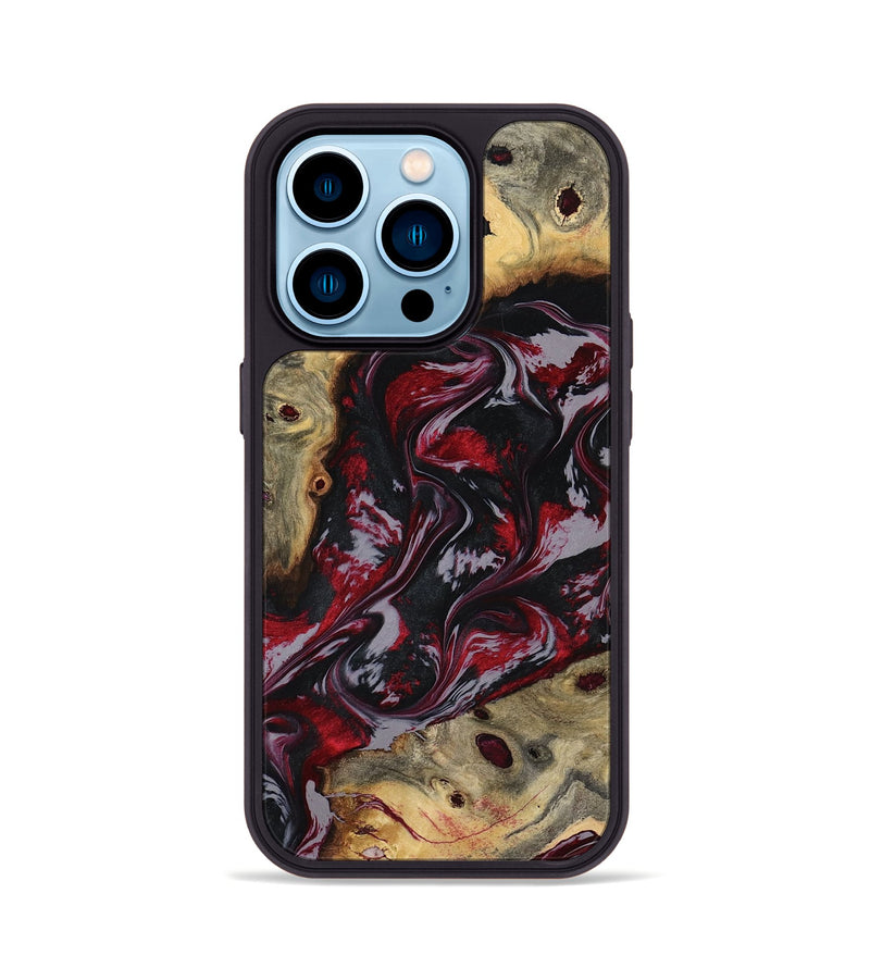 iPhone 14 Pro Wood Phone Case - Abbey (Red, 795511)