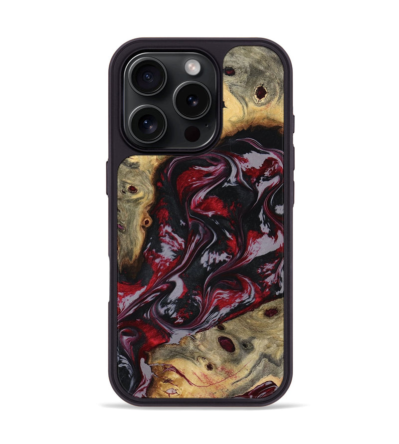 iPhone 16 Pro Wood Phone Case - Abbey (Red, 795511)