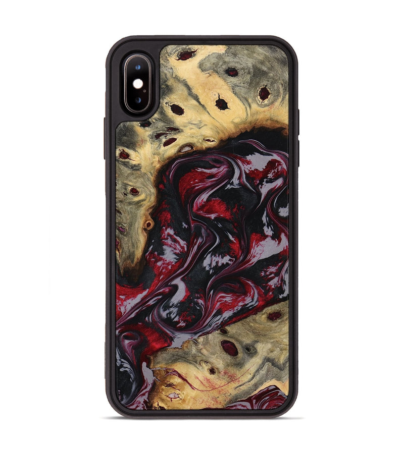 iPhone Xs Max Wood Phone Case - Abbey (Red, 795511)