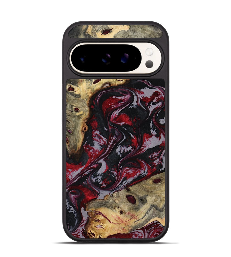 Pixel 9 Wood Phone Case - Abbey (Red, 795511)