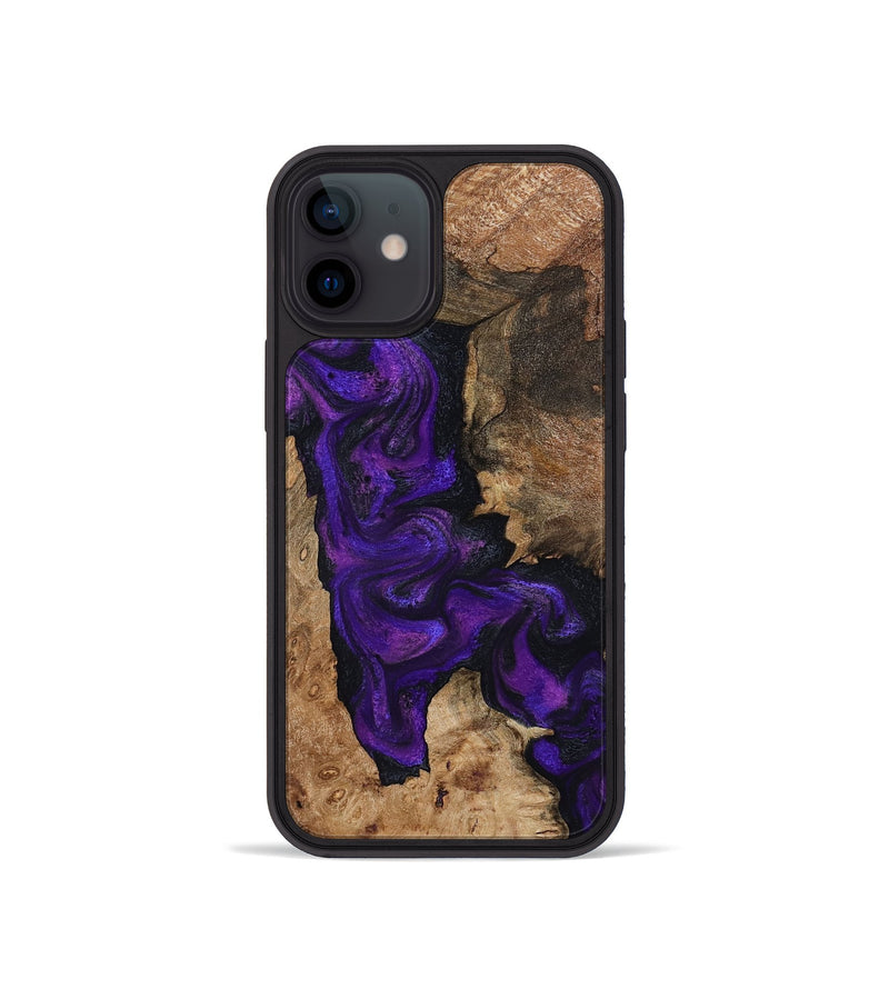 iPhone 12 mini Wood Phone Case - Keenan (Purple, 795525)